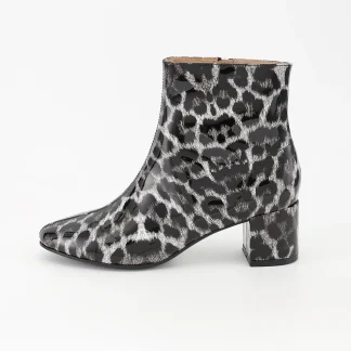BOTTINES LONDON - LÉOPARD NOIR