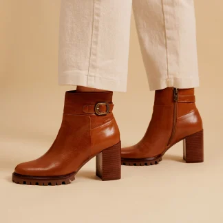 BOTTINES CAELIA - CAMEL