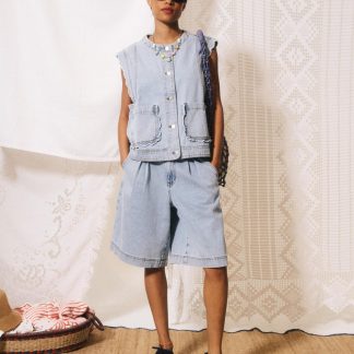 Gilet LILLO Bleu jean