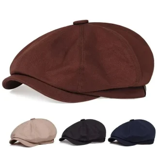 Casquette gavroche unisexe coton motif lettre