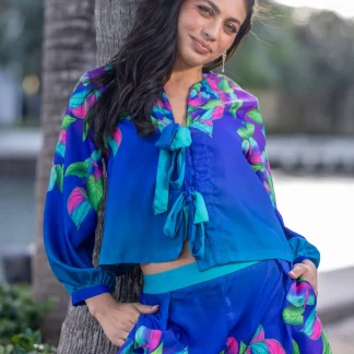 Ensemble Blouse à Nouer & Short Sili